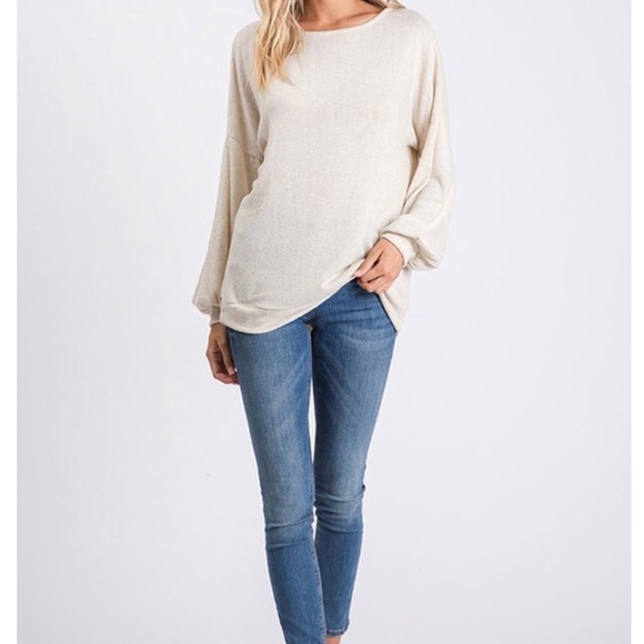 🎈Charley- oatmeal cage back top - Picture 7 of 8